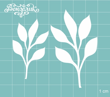 Чипборд від Вензелик - Набір гілок 19, розмір: 69x65 мм