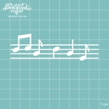 Чипборд от Вензелик - Нотный стан, 89*27 мм