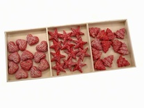 Набір прикрас "Різдвяна декорація", колір червоний