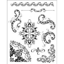 Набор акриловых штампов от Viva-decor 14x18см "Завиток"