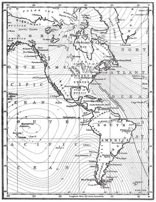 Гумовий штамп Hero Arts - Map of America, дерев’яний блок