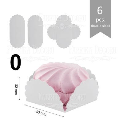 Набір паперових заготовок 010, ТМ Fabrika Dekoru, 6 штук, вибір кольору