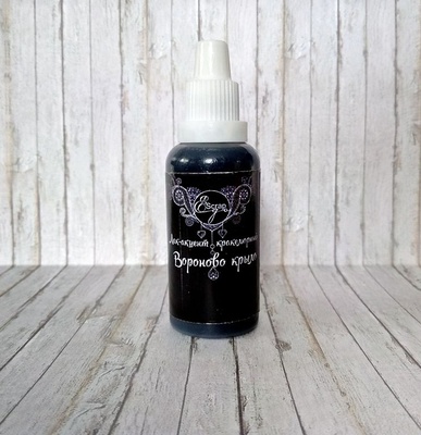 Кракелюрный лак-акцент от ScrapEgo - Вороново крыло, цвет черный