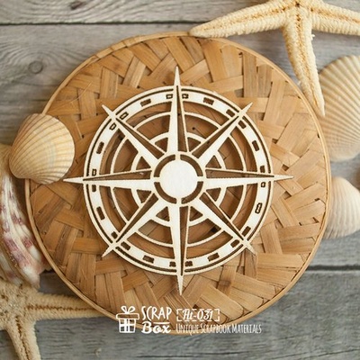 Чипборд ScrapBox - Компас простий Ht-031