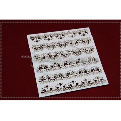 Чипборд Scrapiniec - Бордюри бароко, 6 штук