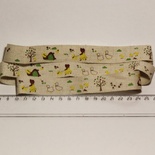 Стрічка від Thailand - Lovely Girl Dog Ducks Print Linen Ribbon Label String, Lovely0 метр