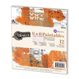 Набор акварельной бумаги от Prima - Vintage Emporium Paintables, 15,24x15,24 см, 12 л