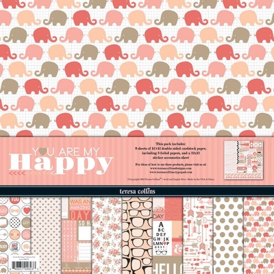 Набор скрапбумаги и декора Teresa Collins Designs - You Are My Happy - Collection Pack