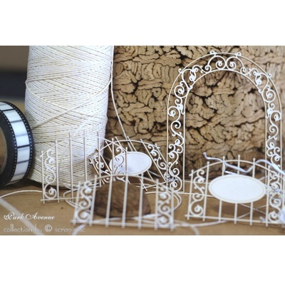 Чипборд Scrapiniec - Ограды и арки Park Avenue микс, 5 штук