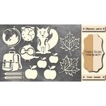 Набор чипбордов ТМ Фабрика Декора FDCH-159, цвет молочный, крафт