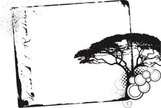 Акриловий штамп Grunge Frame Рамка, розмір 5,7х3,8 см