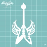 Чипборд від Вензелик - Гітара 02, розмір: 44x80 мм