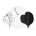 Акриловый штамп Lesia Zgharda FL091 Листочек, набор из 3 штампов