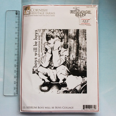КОМІСІОНКА Б/У - Гумовий штамп - Boys will be boys