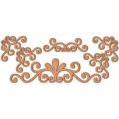 Набір декоративних елементів для шедоубокса №16, ТМ Фабрика Декору