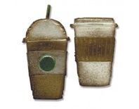 Ножи от Tim Holtz - Movers & Shapers Magnetic Die Set 2PK - Mini Fresh Brewed