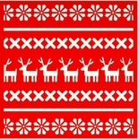 Трафарет - Фон свитерок, 18*18см