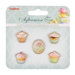 Набір декоративних елементів від ScrapBerryʼs - Полуденний Чай