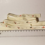 Стрічка від Thailand - Bee Flower Mushroom Beetle Print Cotton Ribbon Label String Bee0, Bee1