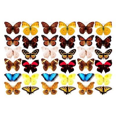 Оверлей - Фабрика Декору - Метелики 3-Д, розмір А4