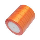 Стрічка атласної Orange, 10мм, колір помаранчевий, 90 см