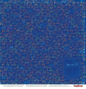 Папір двосторонній для ScrapBerryʼs - Басик 2 - Нові пригоди - Під теплою ковдрою, 30,5x30,5см