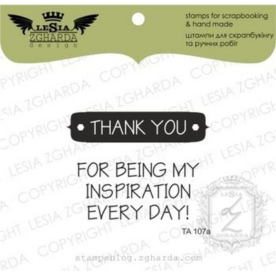 Набор акриловых штампов Lesia Zgharda TA107a Thank you for being my inspiration…