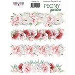 Набір наліпок (стікерів) 4 шт. Peony garden 216, ТМ Фабрика Декору