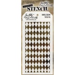 Маска Tim Holtz  - Stampers Annon Layered Stencil 4.125"X8.5" - Harlequin - Ромбы