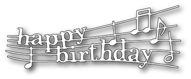Ніж для вирубки від Poppystamps - Happy Birthday Melody