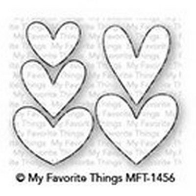 Ніж для вирубки My Favorite Things - Die-namics Lots of Hearts