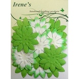 Декоративні квіти різних кольорів, розмір упаковки: 12x16,5см, 20 шт.