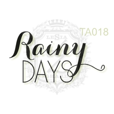 Акриловый штамп Lesia Zgharda TA018 Rainy DAYS, размер 2.6х1.4 см