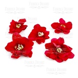 Квітка магнолії темно червона, 1 шт., ТМ Фабрика Декору