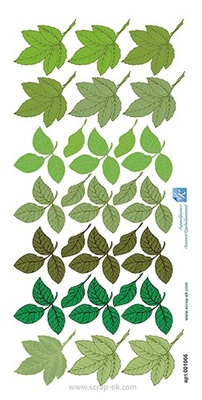 Картинки для вирізання Євгенія Курдібановська TM - Листочки, 15x30 см