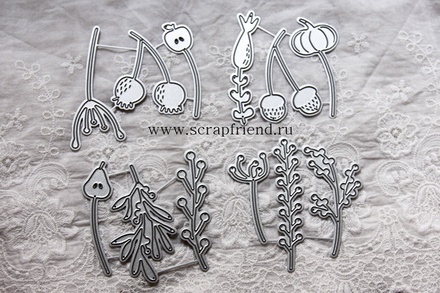 Набір ножів для вирубки від Scrapfriend - Ліна - Друга версія, 12 штук