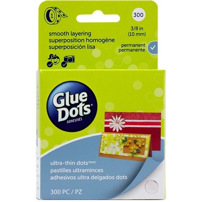 Клеевые капли Glue Dots - Ultra Thin - Roll, 300 штук, 10 мм, в рулоне