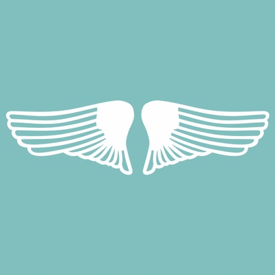 Чипборд від Вензелик - Крила 02, розмір: 24*86 мм