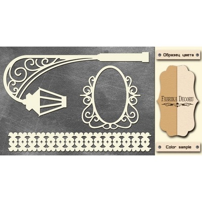 Чипборд Фабрика Декору - FDCH-135, колір молочний, крафт