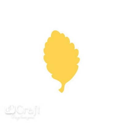 Дірокол фігурний 2,5см Листочок берези, TM dpCraft (Dalprint)