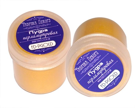 Перламутрова пудра золото