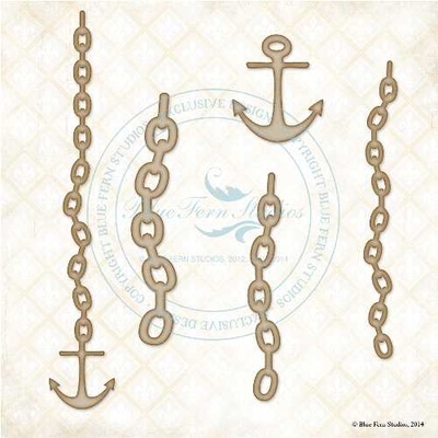 Чипборд Blue Fern Studios - Anchors Away