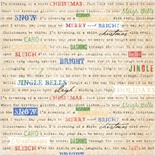 Аркуш одностороннього скрап-паперу від Melissa Frances - Caroling All the Way