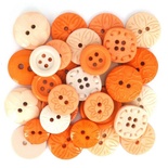 Набір декоративних ґудзиків Dress It Up - Coral