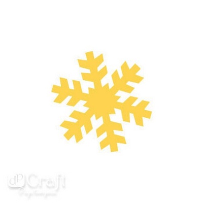 Дірокол фігурний 2,5см Сніжинки, TM dpCraft (Dalprint)