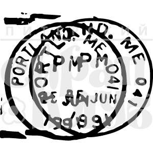 Акриловый штамп ''Двойной штемпель''