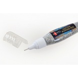 Ручка Santi з розсипним глітером, срібний, 10г