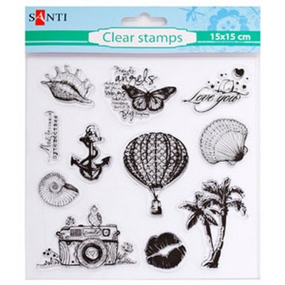 Набір силіконових штампів Море, 15*15см, ТМ Santi