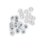 Люверси і кільця від WeRM - We R Eyelets & Washers Standard -3/16, колір білий, 30 шт.