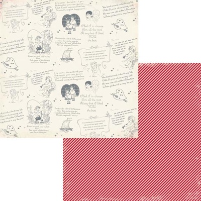 Аркуш двосторонній Fancy Pants - Be.Loved Sentiments Paper, 30x30 см